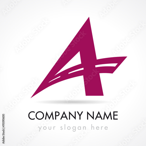 A company logo. Letter A logo icon design, template elements