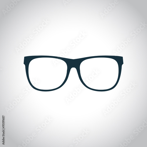 Eyeglasses black icon