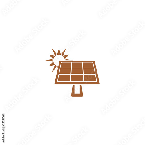 Solar battery icon.