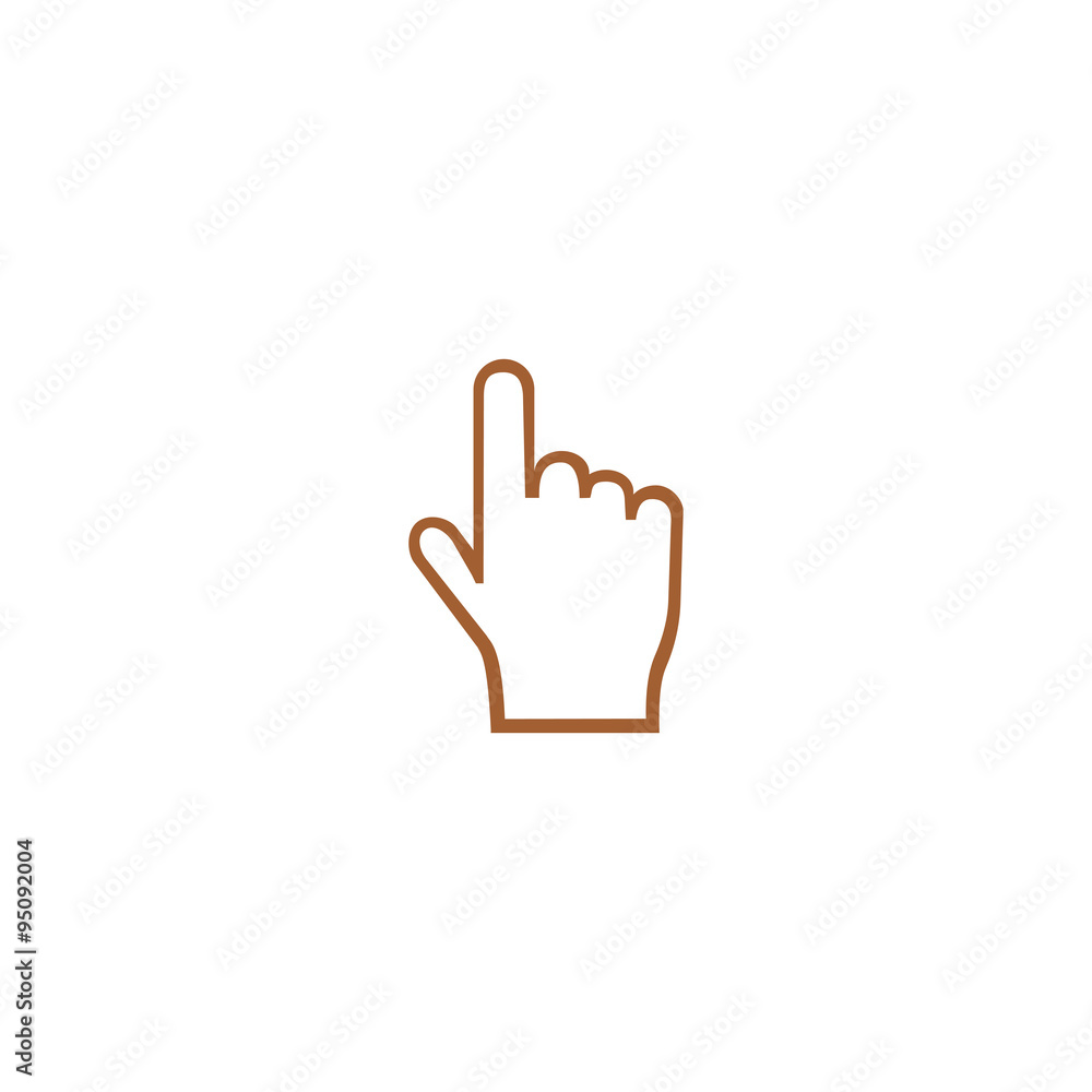 Hand icon. Hand icon.