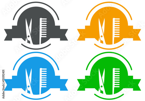 Pictogramas peluqueria en varios colores #1