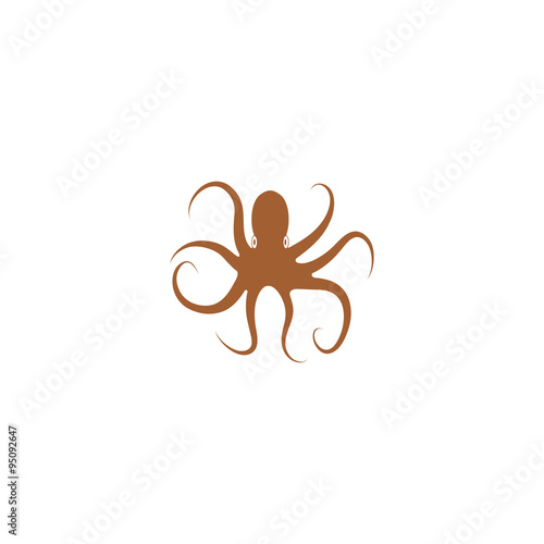 Icon silhouette of an octopus.