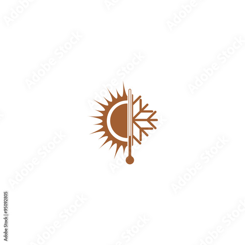 Winter and summer icon.