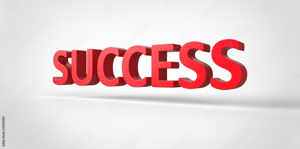 Success 3D text Illustration of motivational word Render isolated on White grey gray Background Success 3D text Illustration of motivational word Render isolated on White grey gray Background