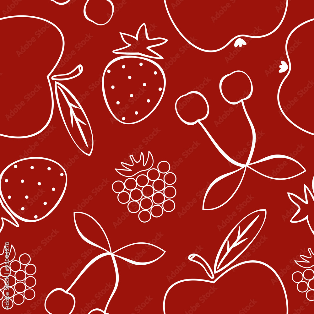 pattern with different fruits pattern with different fruits
