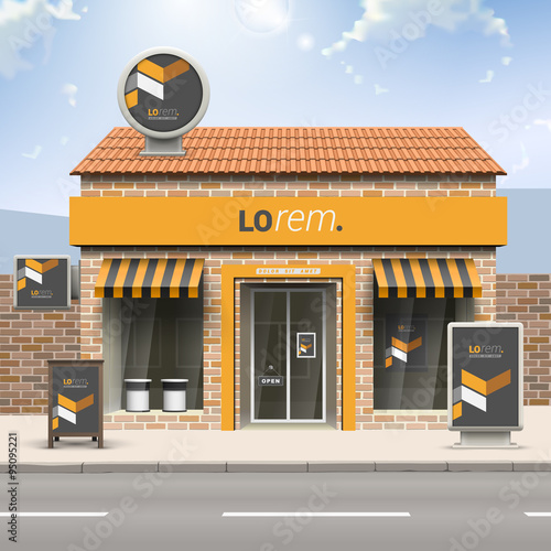 Store with elements of outdoor advertising