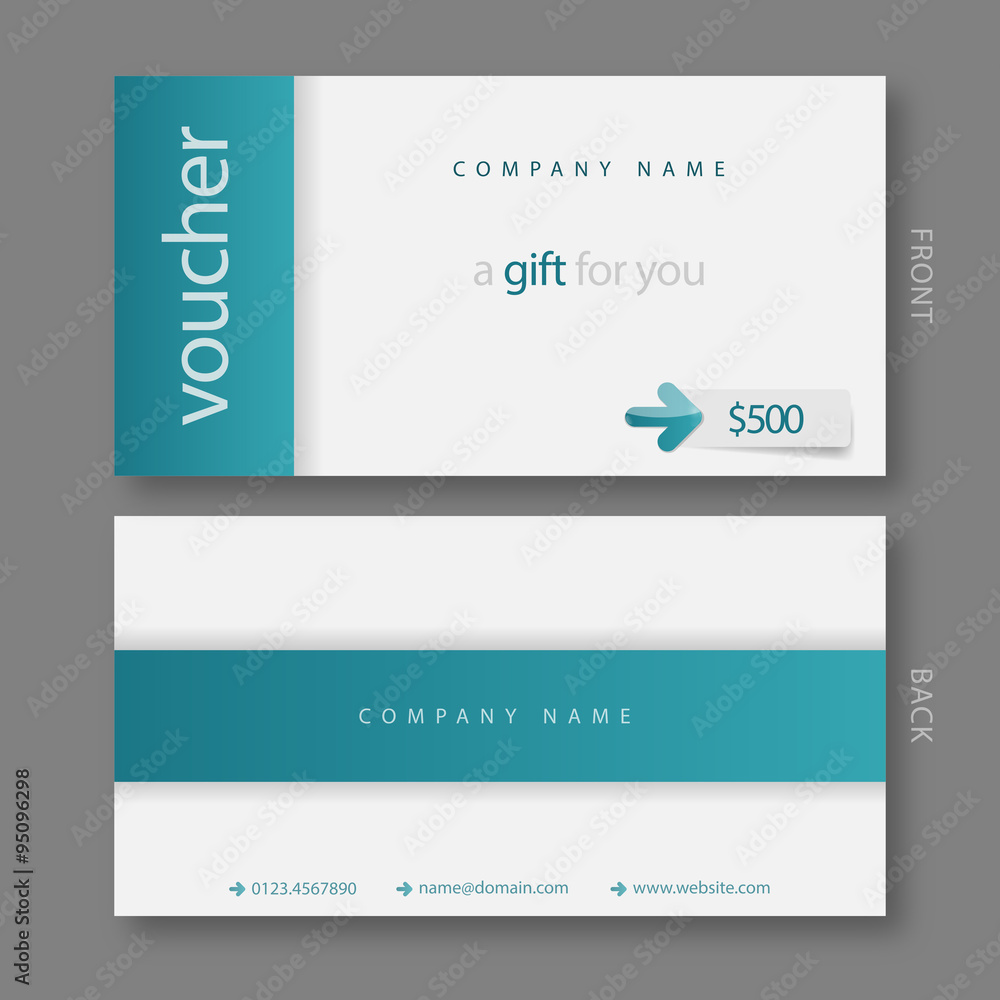 Obraz premium Modern Gift Voucher Template.