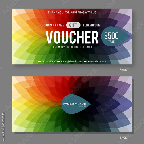 Modern Gift Voucher Template.