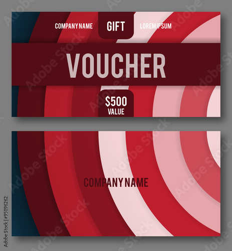 Modern Gift Voucher Template.