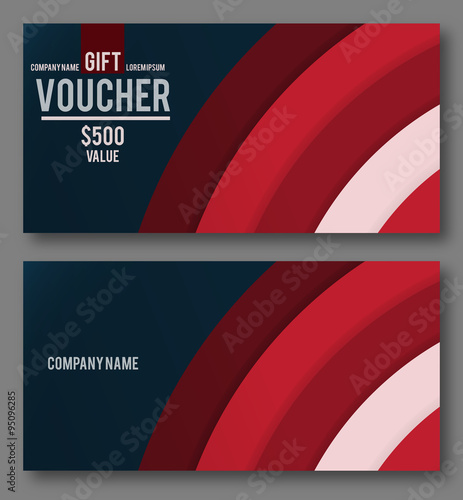 Modern Gift Voucher Template.