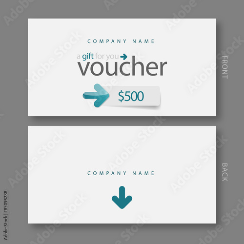 Modern Gift Voucher Template.