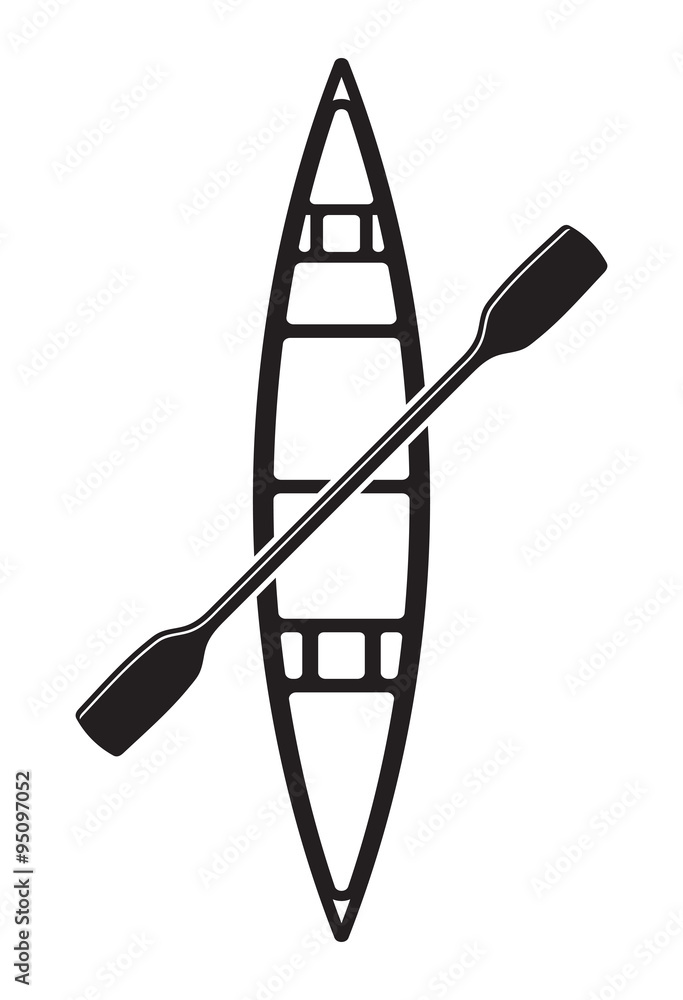 Canoe vector illustration Stock Vector Adobe Stock