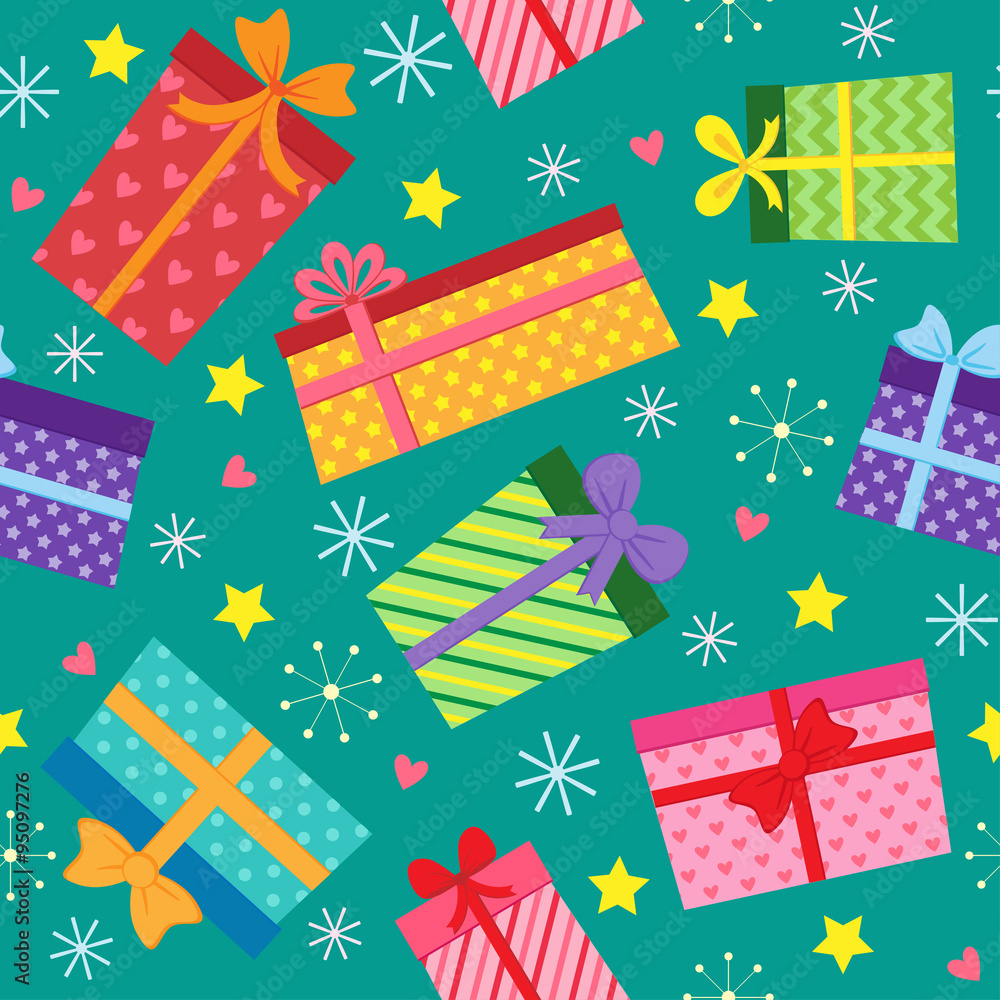 Seamless present pattern Seamless present pattern