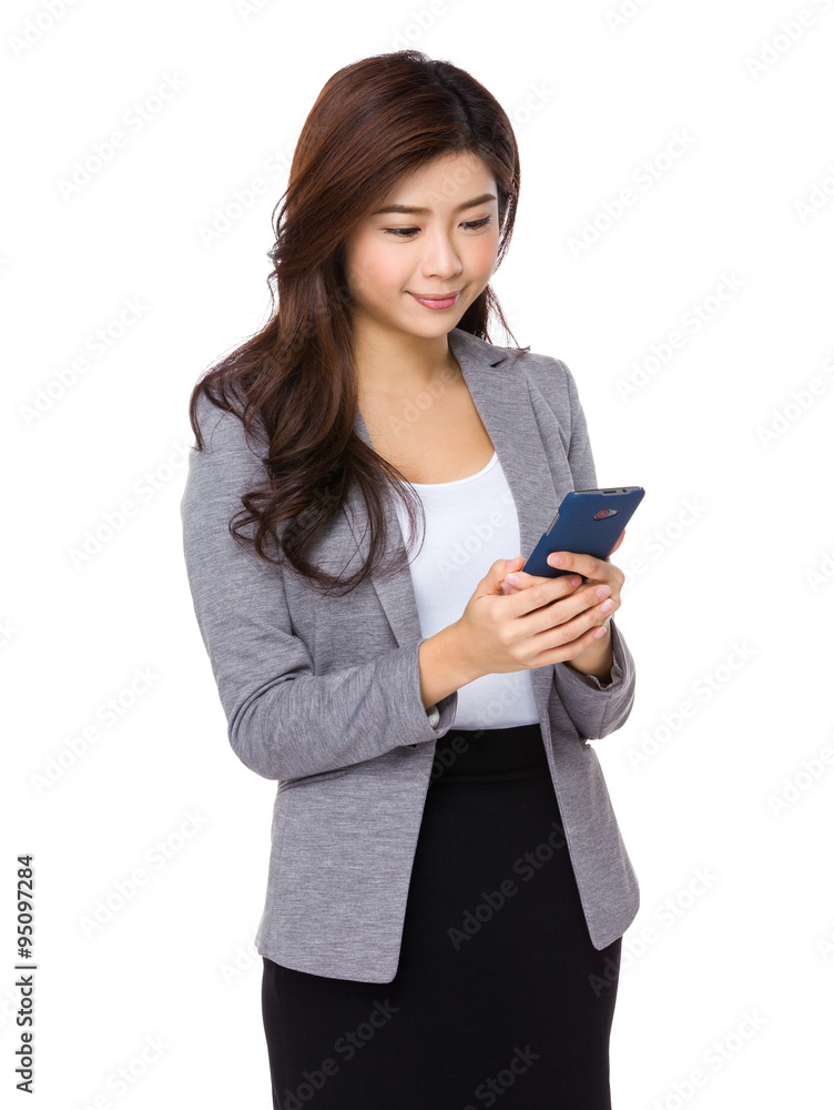 Businesswoman use of the mobile phone Businesswoman use of the mobile phone