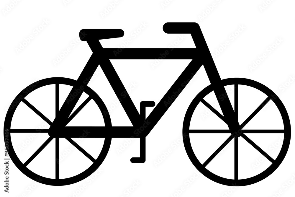 自転車のイラスト 右向き Stock Illustration Adobe Stock