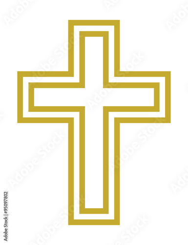 Cross vector icon