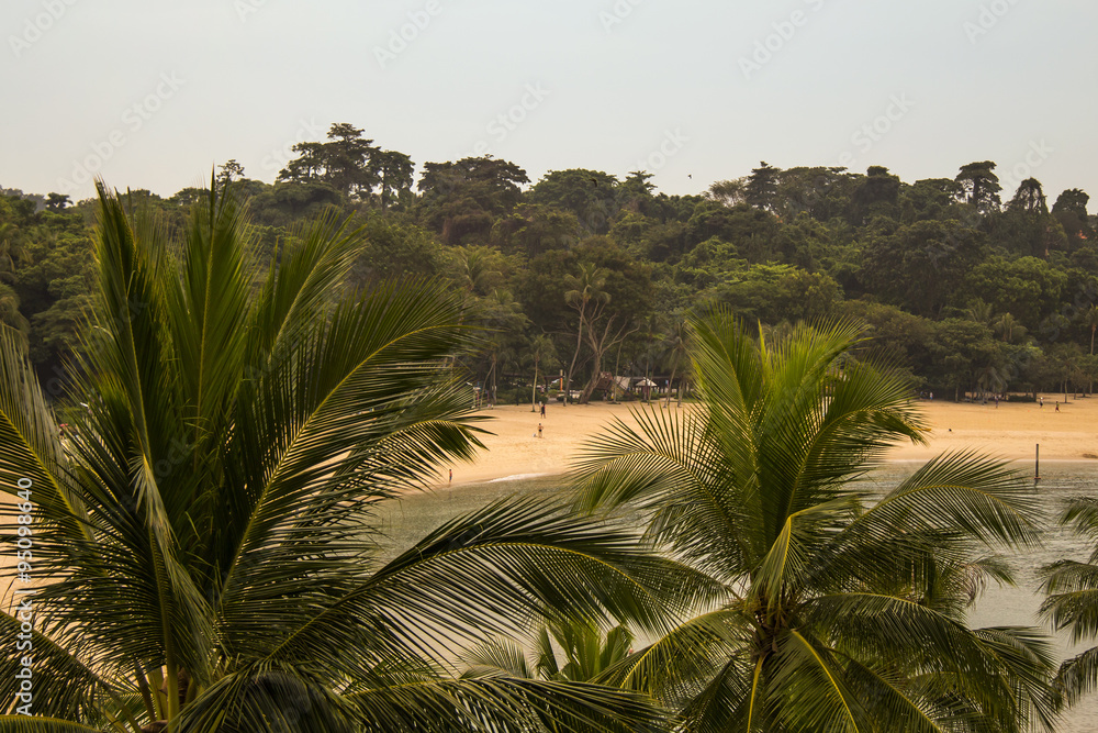 Obraz premium Sentosa Island tropical sea