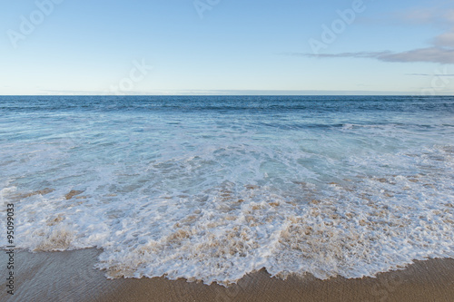 Beach and coming waves