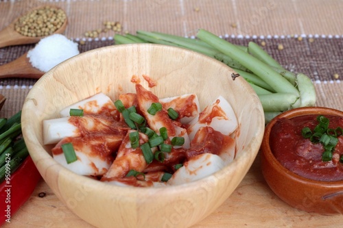 Kimchi of korean food traditional. photo