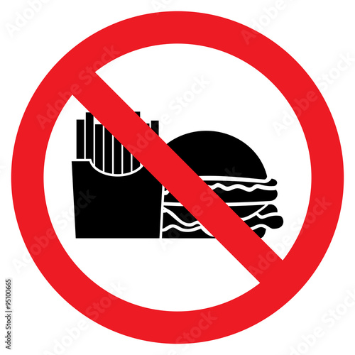 no eating allowed sign