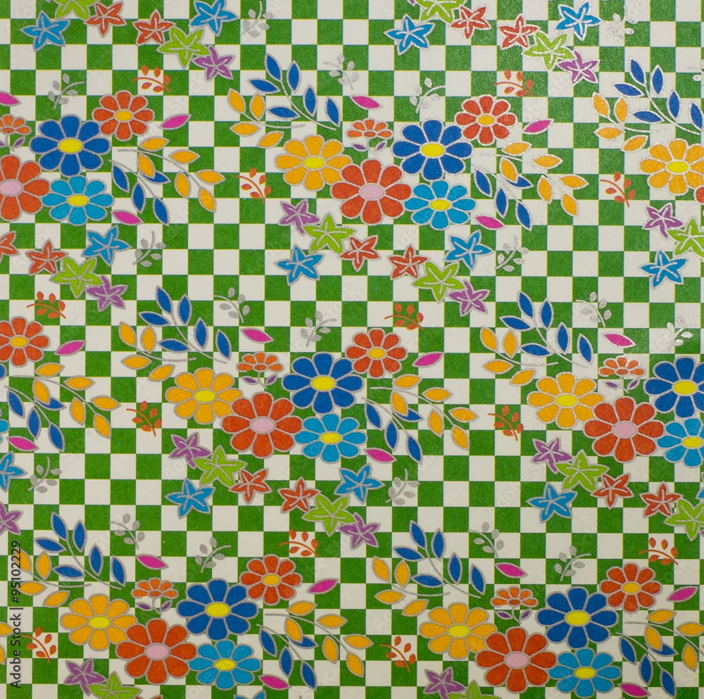 Fototapeta premium Origami paper, multi color paper, 