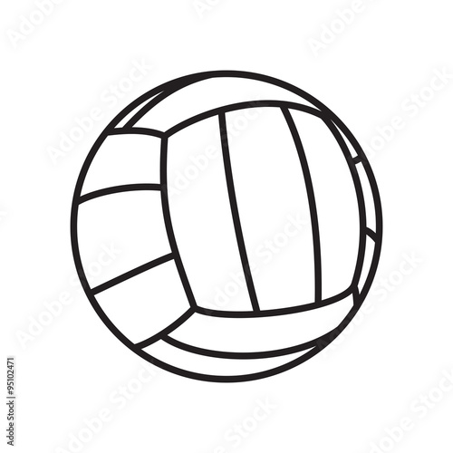 Volleyball ball vector illustration