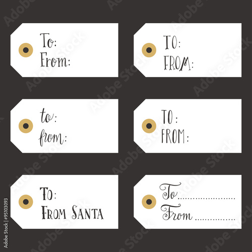 Vintage Christmas gift tags