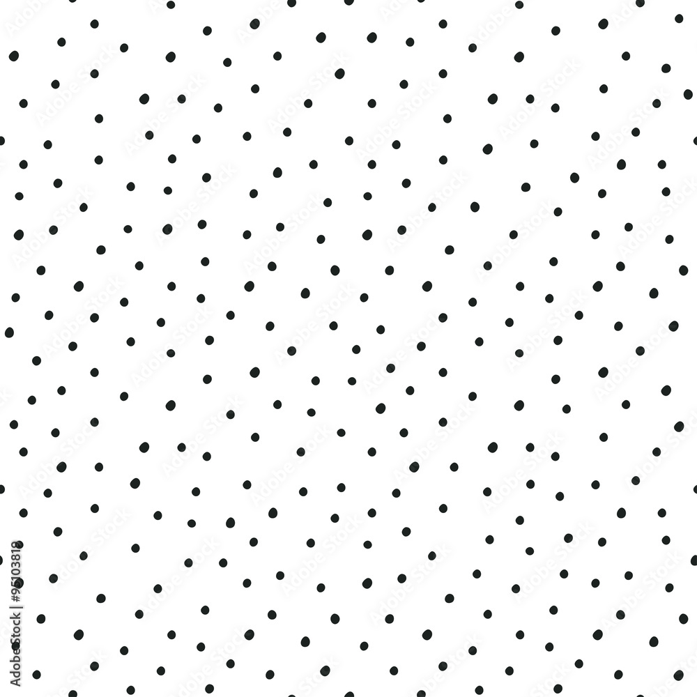 Hand drawn seamless Polka dot pattern Hand drawn seamless Polka dot pattern