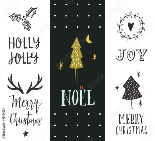 Hand drawn Christmas holiday collection