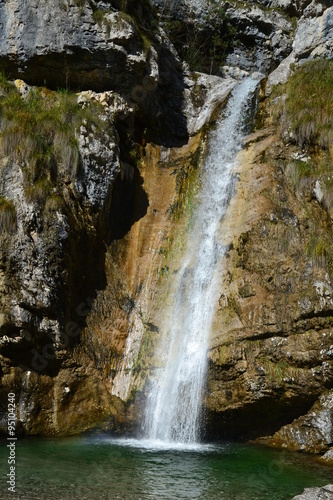 Cascata del Pissulat sul torrente Chiarz   vicino Campone