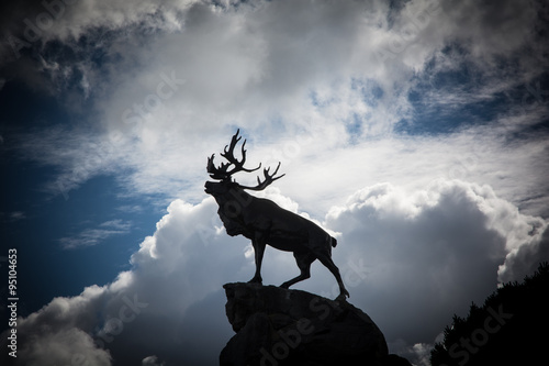 The Newfoundland memorial in The Somme featuring the moose statue photo