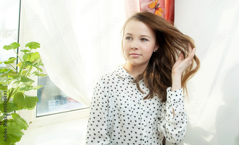 Portrait of smiling beautiful young woman Portrait of smiling beautiful young woman