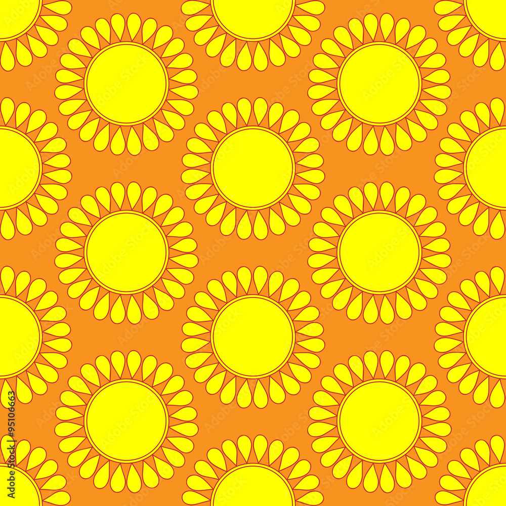 Retro seamless pattern with suns. Retro seamless patterns set. Retro seamless pattern with suns. Retro seamless patterns set.