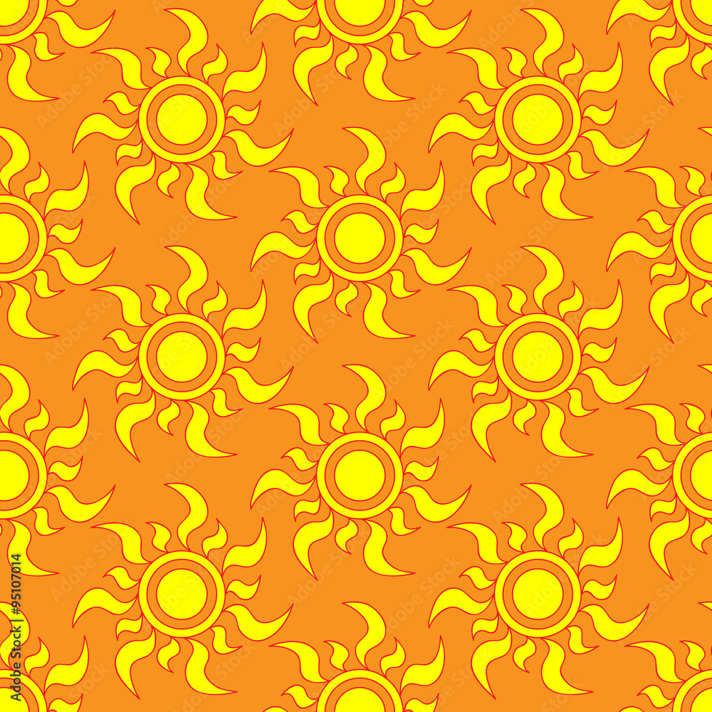 Retro seamless pattern with suns. Retro seamless patterns set. Retro seamless pattern with suns. Retro seamless patterns set.