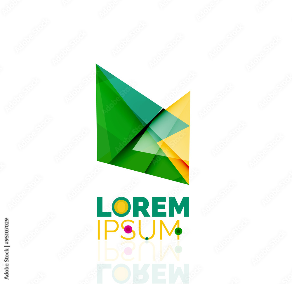 Logo, abstract geometric business icon Logo, abstract geometric business icon
