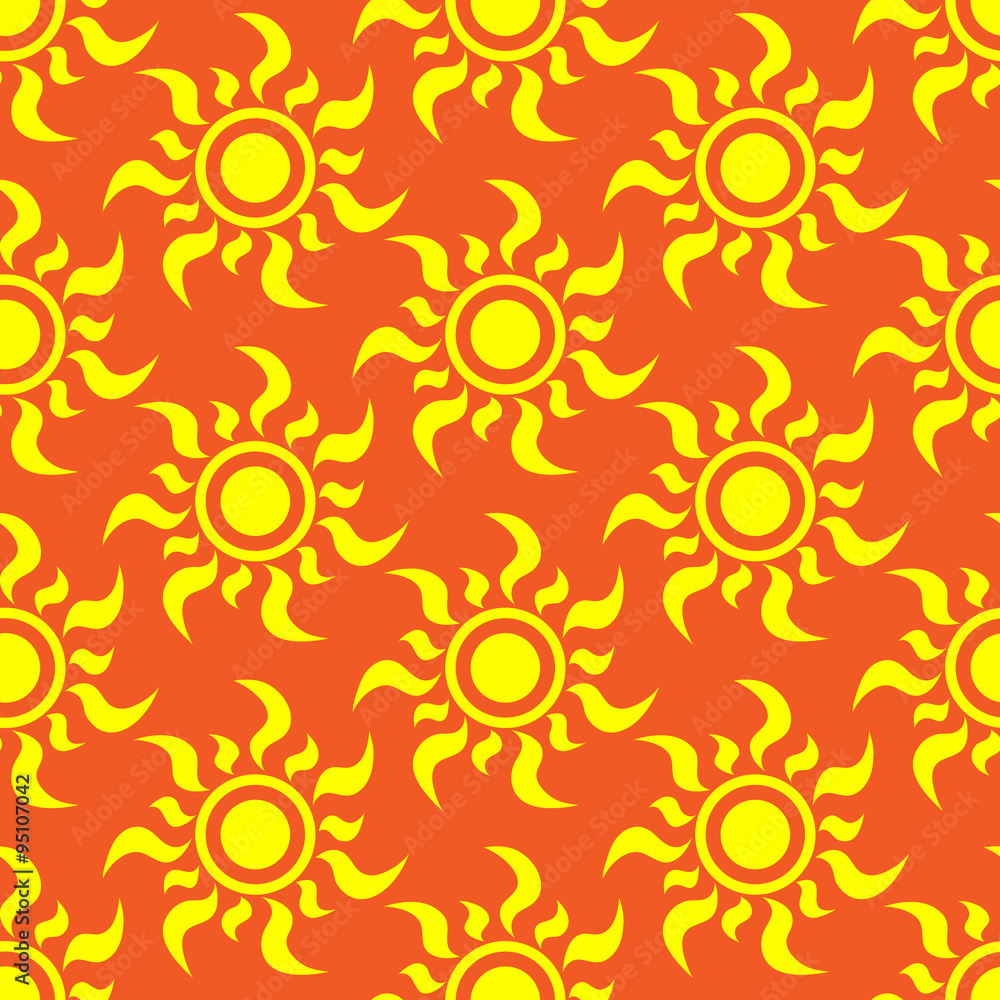 Retro seamless pattern with suns. Retro seamless patterns set. Retro seamless pattern with suns. Retro seamless patterns set.