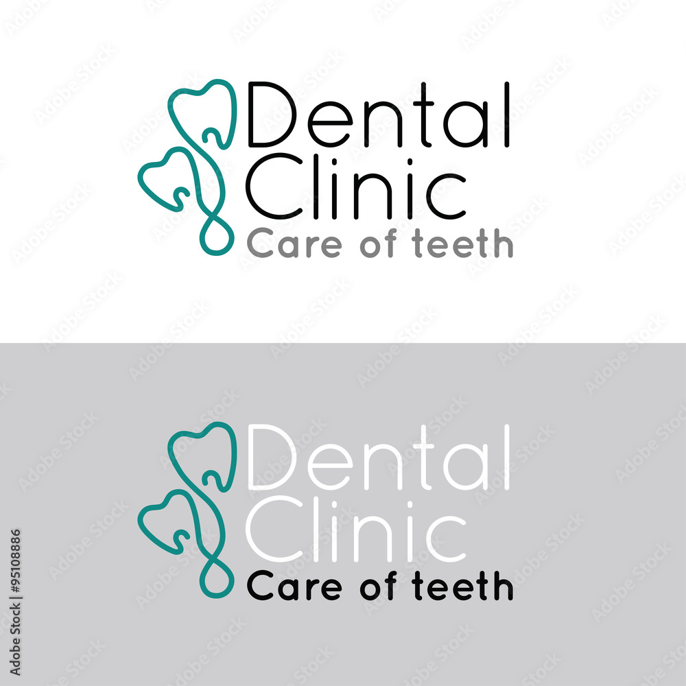 Set of logotype for dental clinic
