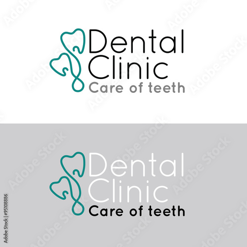 Set of logotype for dental clinic