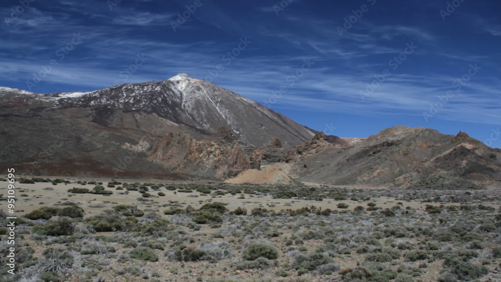 View of Teide mountain of Tenerife Island View of Teide mountain of Tenerife Island