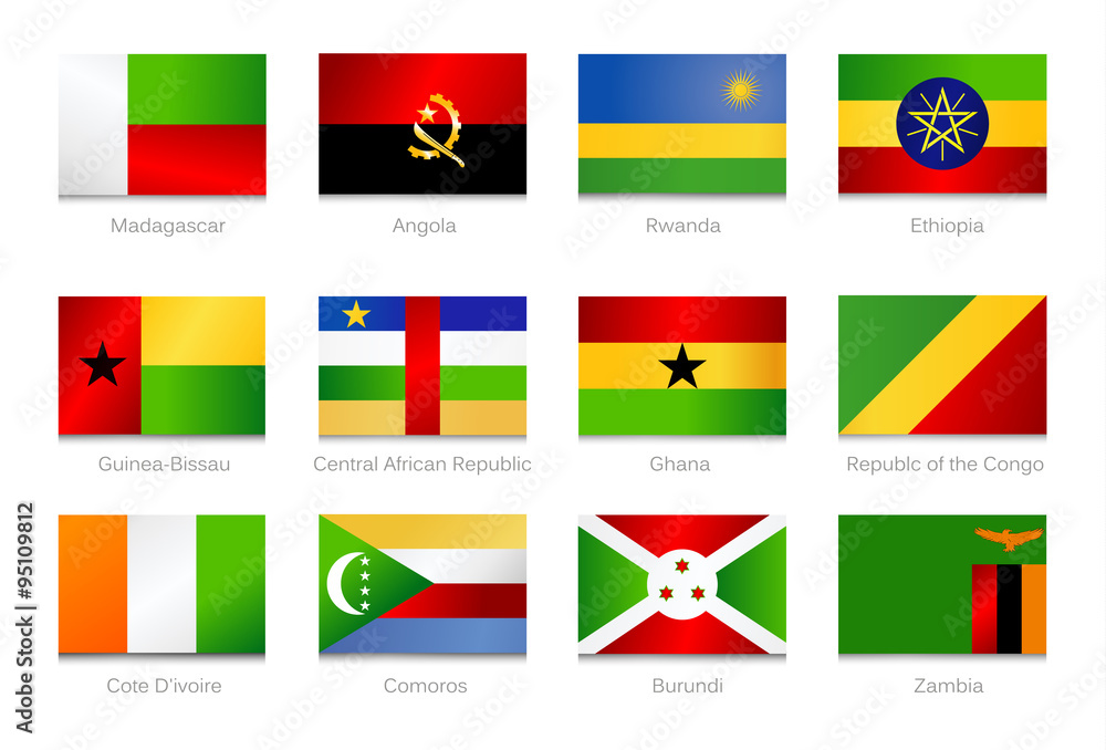 African Flags. Collection part 3 African Flags. Collection part 3