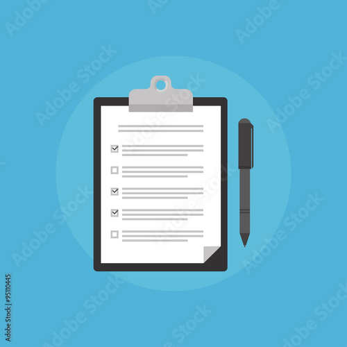 Survey vector icon