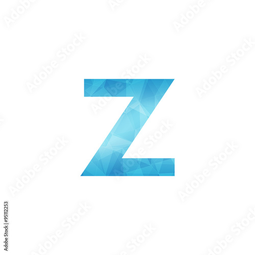 a-z triangle abstrack letter logo