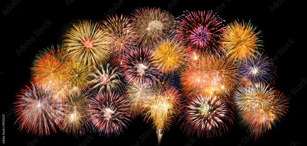 Neujahr und Silvester mit Feuerwerk