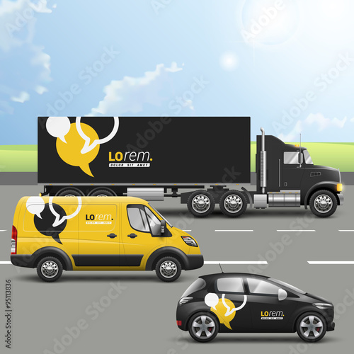 Transport advertising template