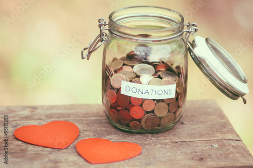 Charity money jar