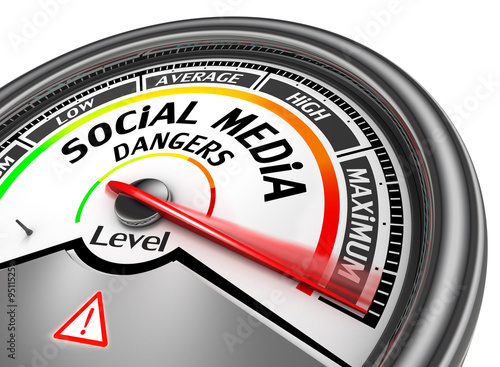 Social media dangers level to maximum modern conceptual meter