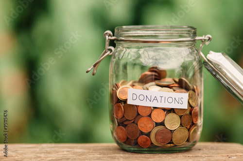 Charity money jar