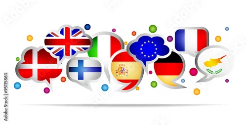 Obraz Kraje Unii Europejskiej kształtują mowę