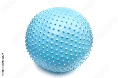 gymnastic ball on the white background