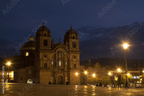 Plaza de armas, Cuzco de noche